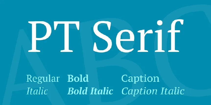 PT Serif font