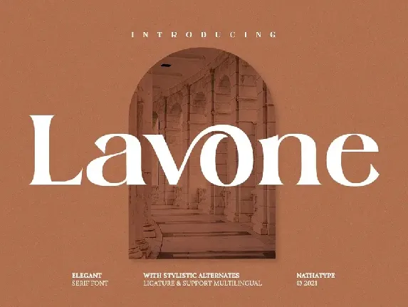 Lavone font