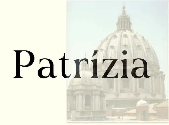 PatrÃ­zia font