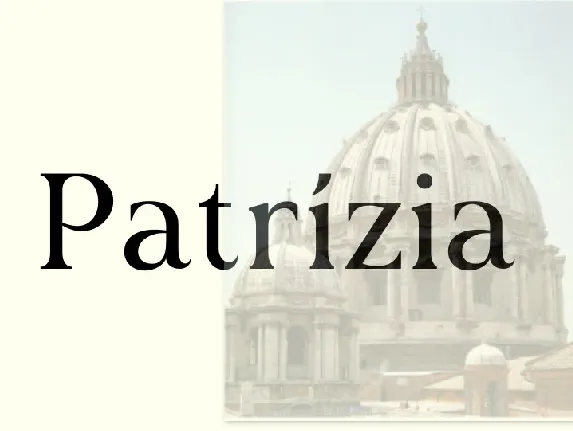 PatrÃ­zia font