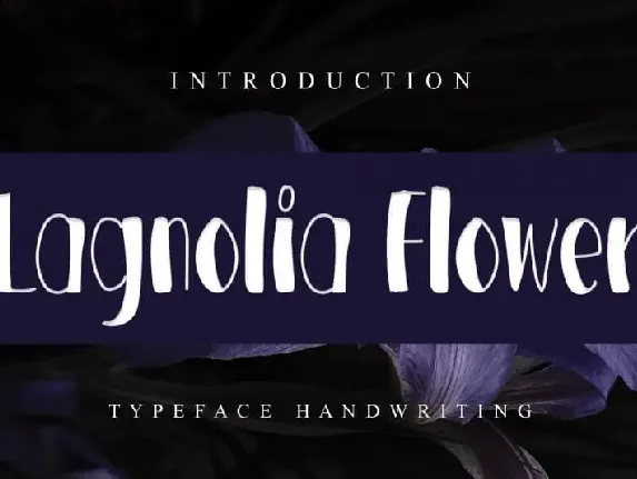 Lagnolia Flower Display font