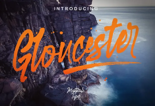 Gloucester Brush font