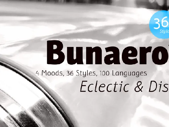 Bunaero Proâ„¢ Family font