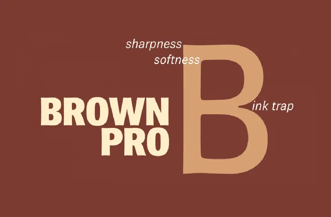 Brown font