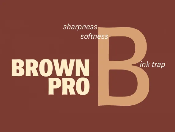 Brown font