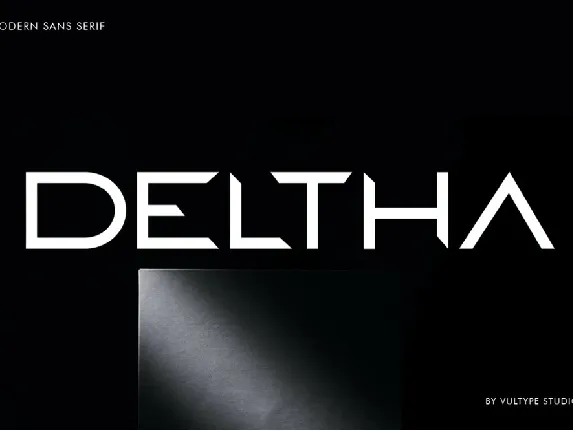 Deltha font