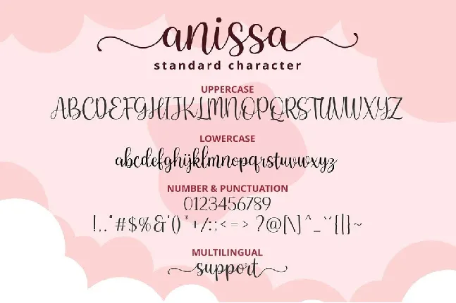 Anissa Lovely font