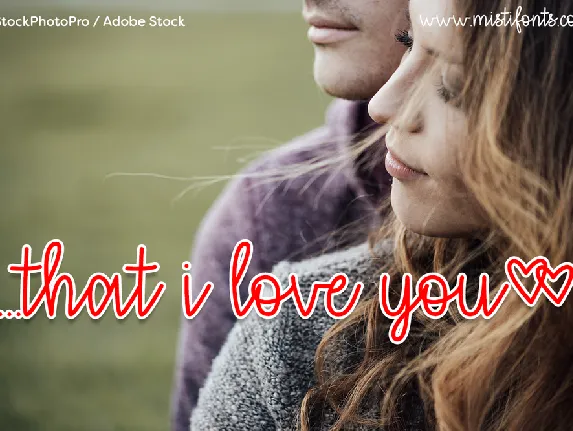 that i love you font