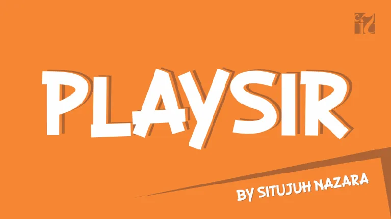 PLAYSIR font