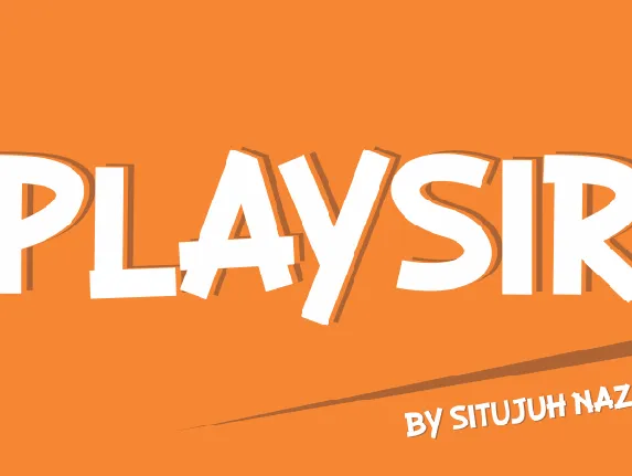 PLAYSIR font