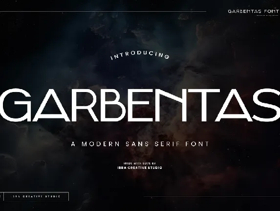 Garbentas Personal Use font