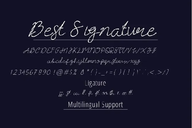 Best Signature font