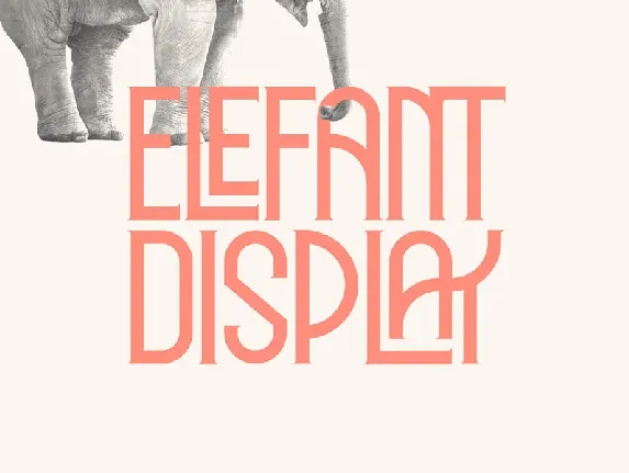 Elephant Display font