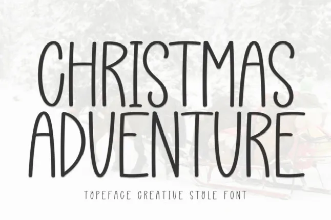 Christmas Adventure Display font