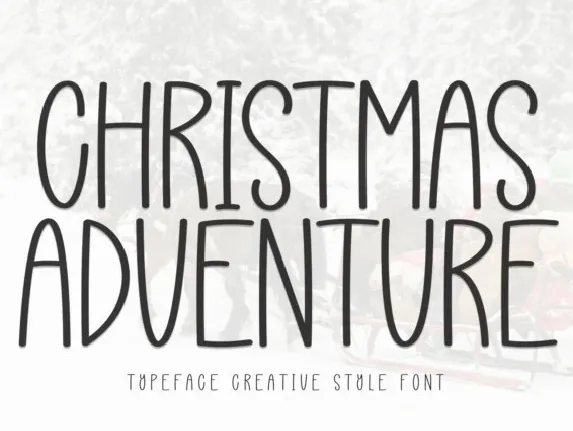 Christmas Adventure Display font