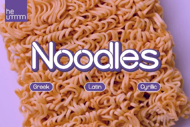 Hu Noodles font