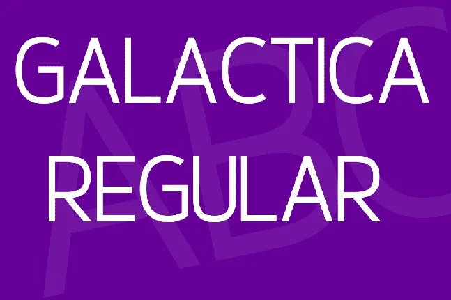 Galactica font