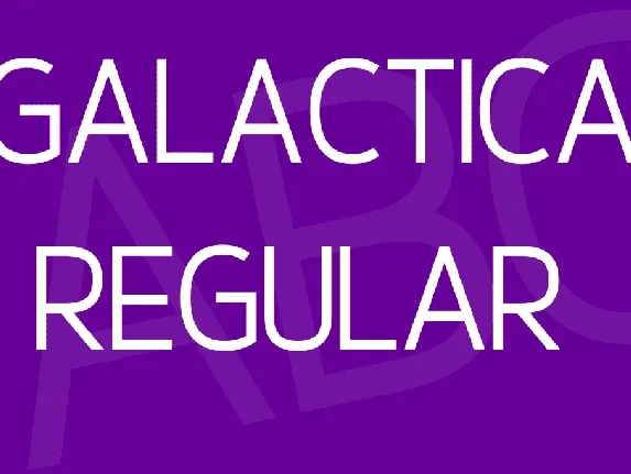 Galactica font