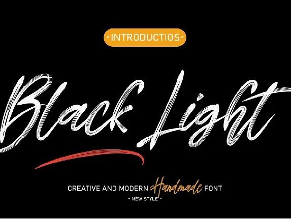 Black Light font