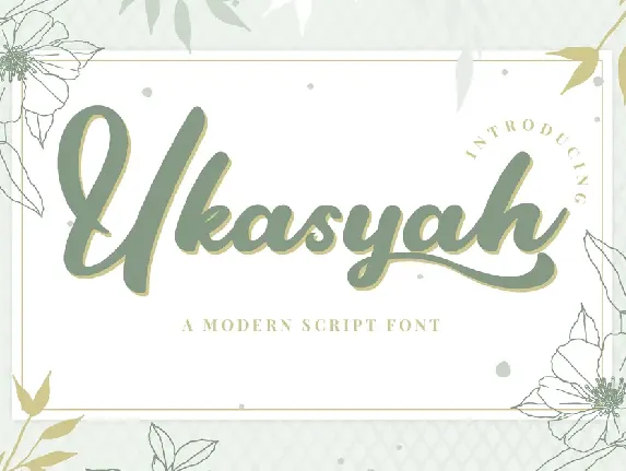 Ukasyah font