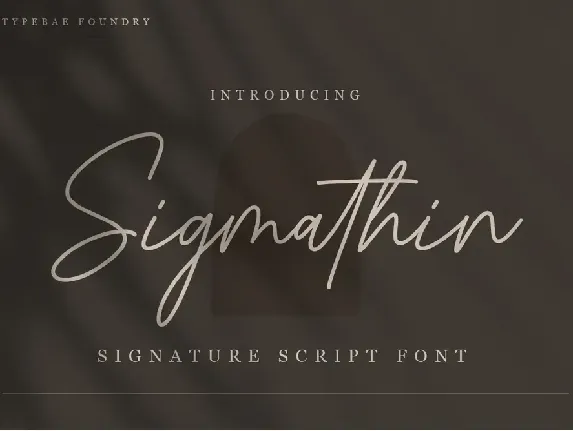 Sigmathin font