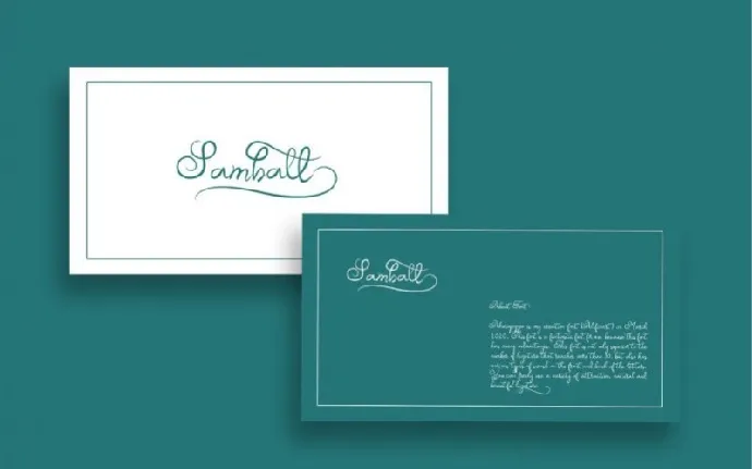 Samball Script font