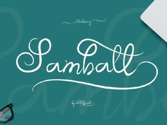 Samball Script font