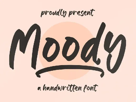 Moody font