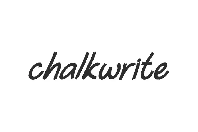 Chalkwrite font