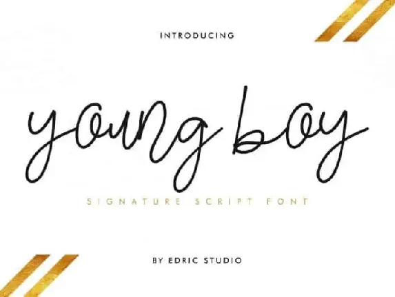 Young Boy Signature font