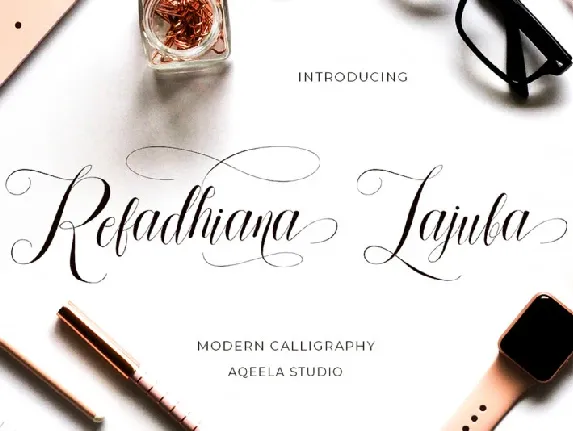 Refadhiana Lajuba font