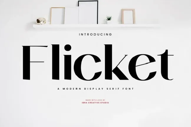 Flicket font