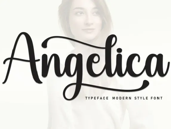 Angelica Calligraphy Typeface font