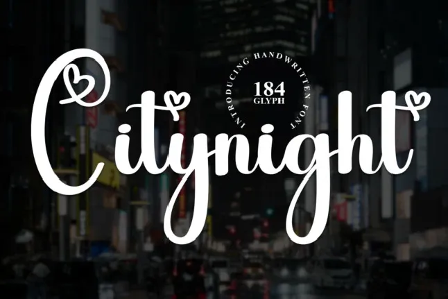 Citynight Script font