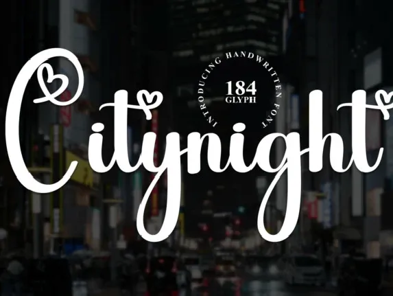 Citynight Script font