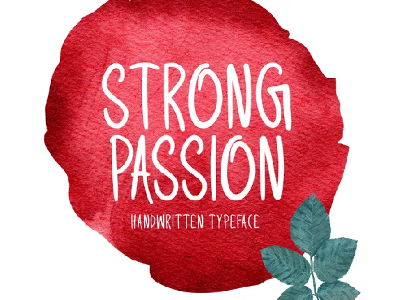 Strong Passion font