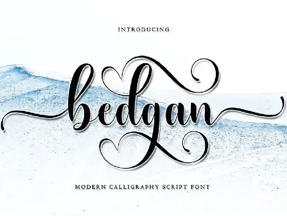 Bedgan font