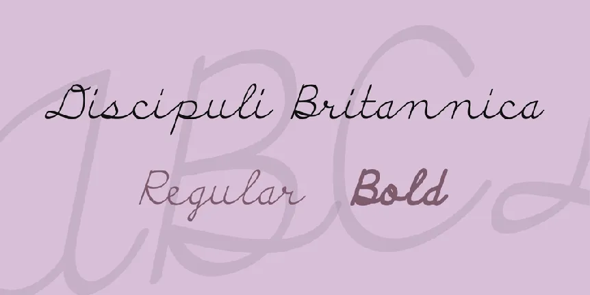 Discipuli Britannica font