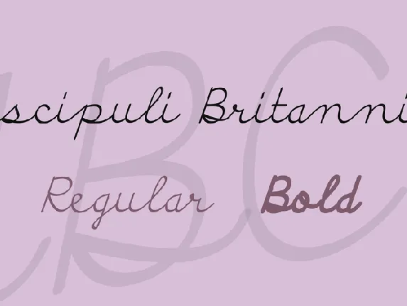 Discipuli Britannica font