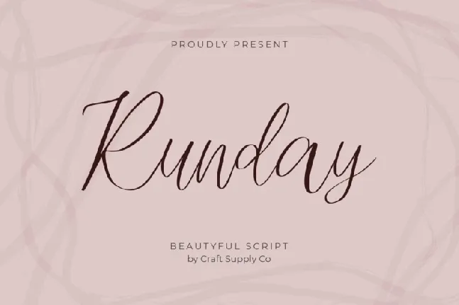 Runday font