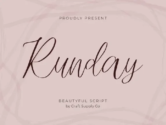 Runday font