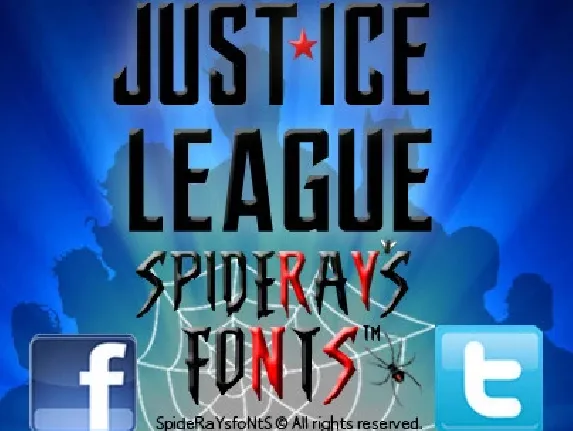 JUSTICE LEAGUE font