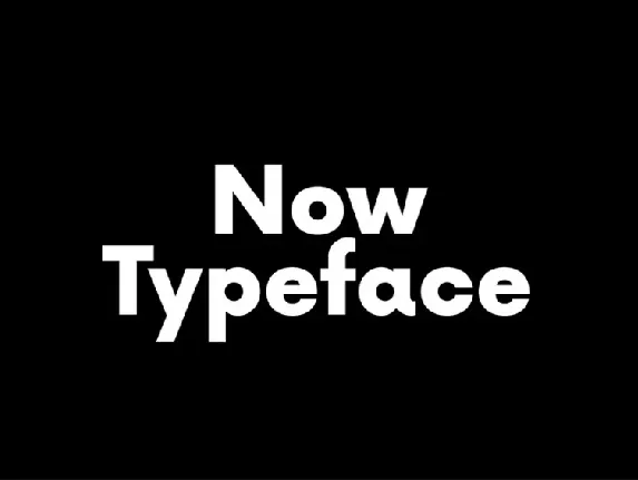 Now Typeface font