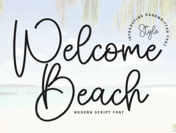 Welcome Beach font