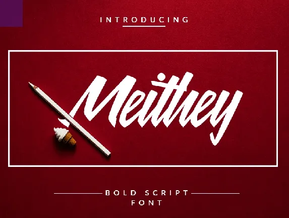 Meithey Bold Script Free font