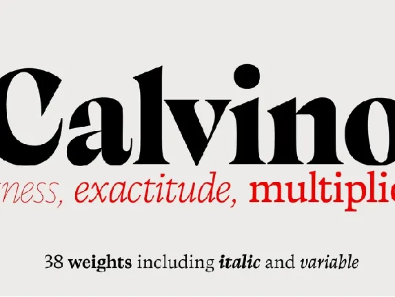 Calvino font