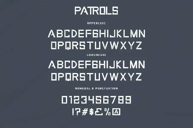 Patrols font