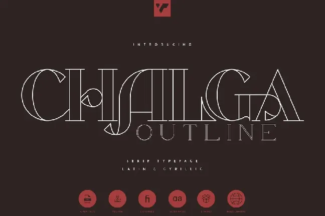 Chalga Outline Demo font