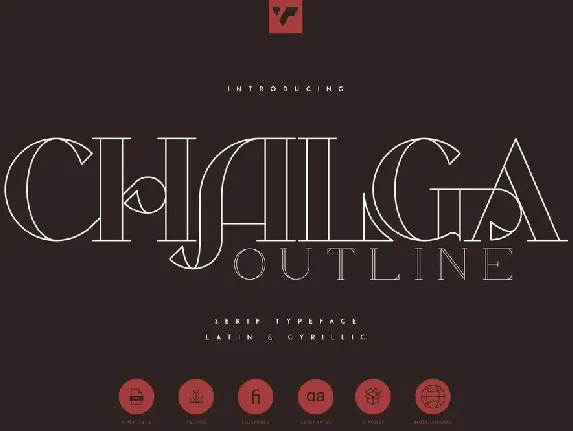 Chalga Outline Demo font