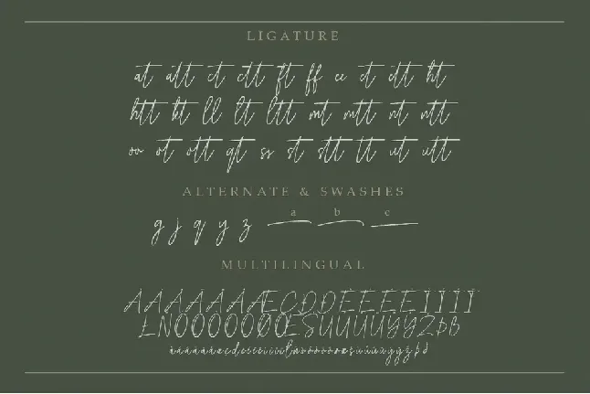 Melistany font